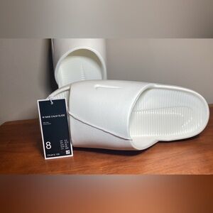 Nike White Slide Sandals